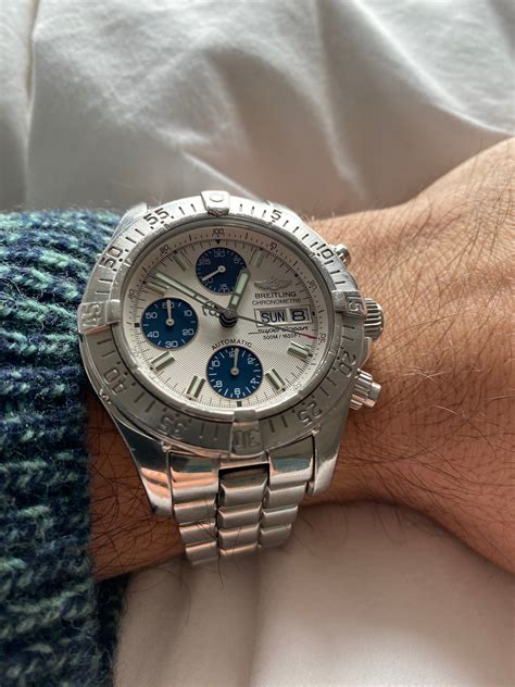 breitling superocean fifth wrist.